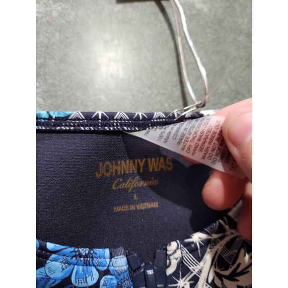 Johnny Was Fly Neoprene One Piece Swimsuit Size Large - Picture 4 of 8